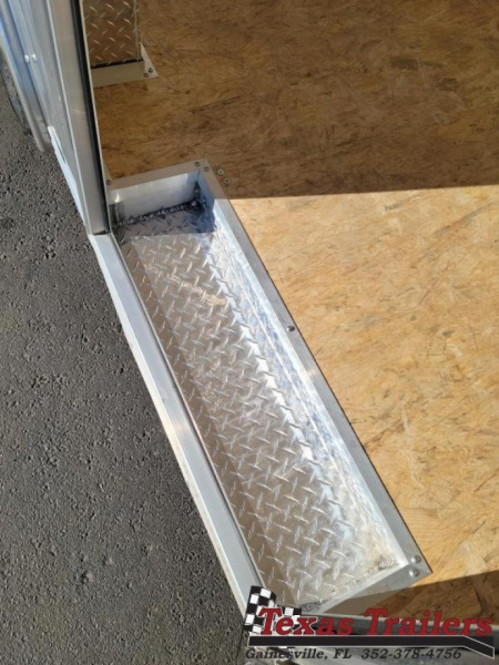 New EZEC8.5X20-IF E-Z HAULER 8.5' X 20' ALL ALUMINUM FRAME ENCLOSED CARGO TRAILER W/ REAR RAMP DOOR & SIDE DOOR