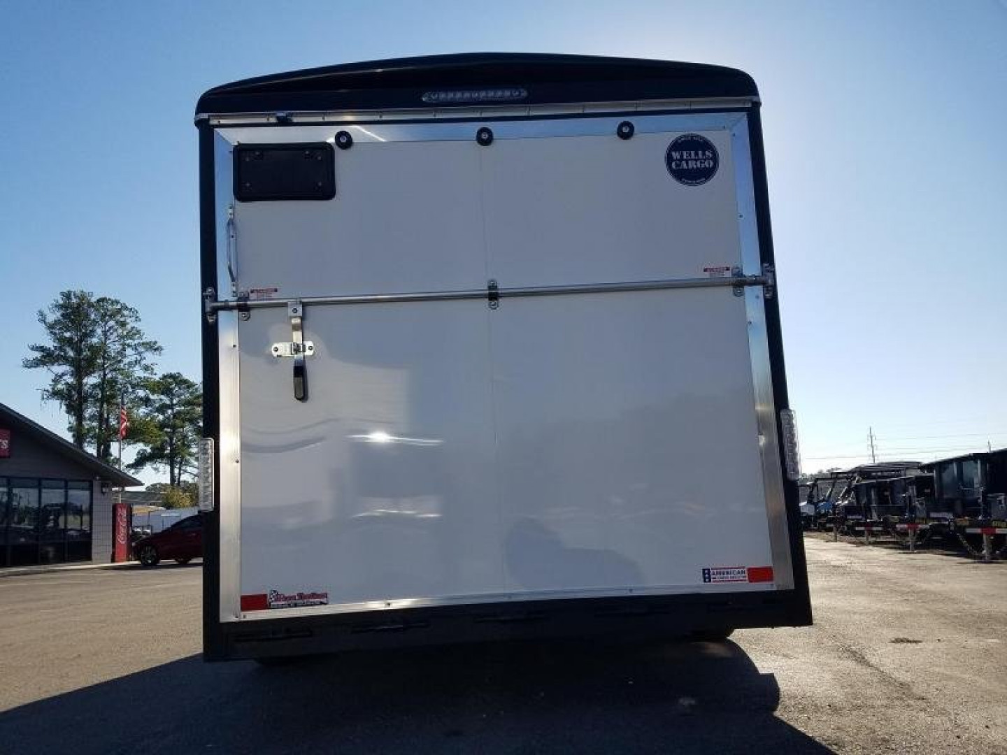 New WHD716T2 WELLS CARGO 7' X 16' HEAVY DUTY COMMERCIAL ENCLOSED CARGO TRAILER W/ REAR RAMP DOOR & SIDE DOOR