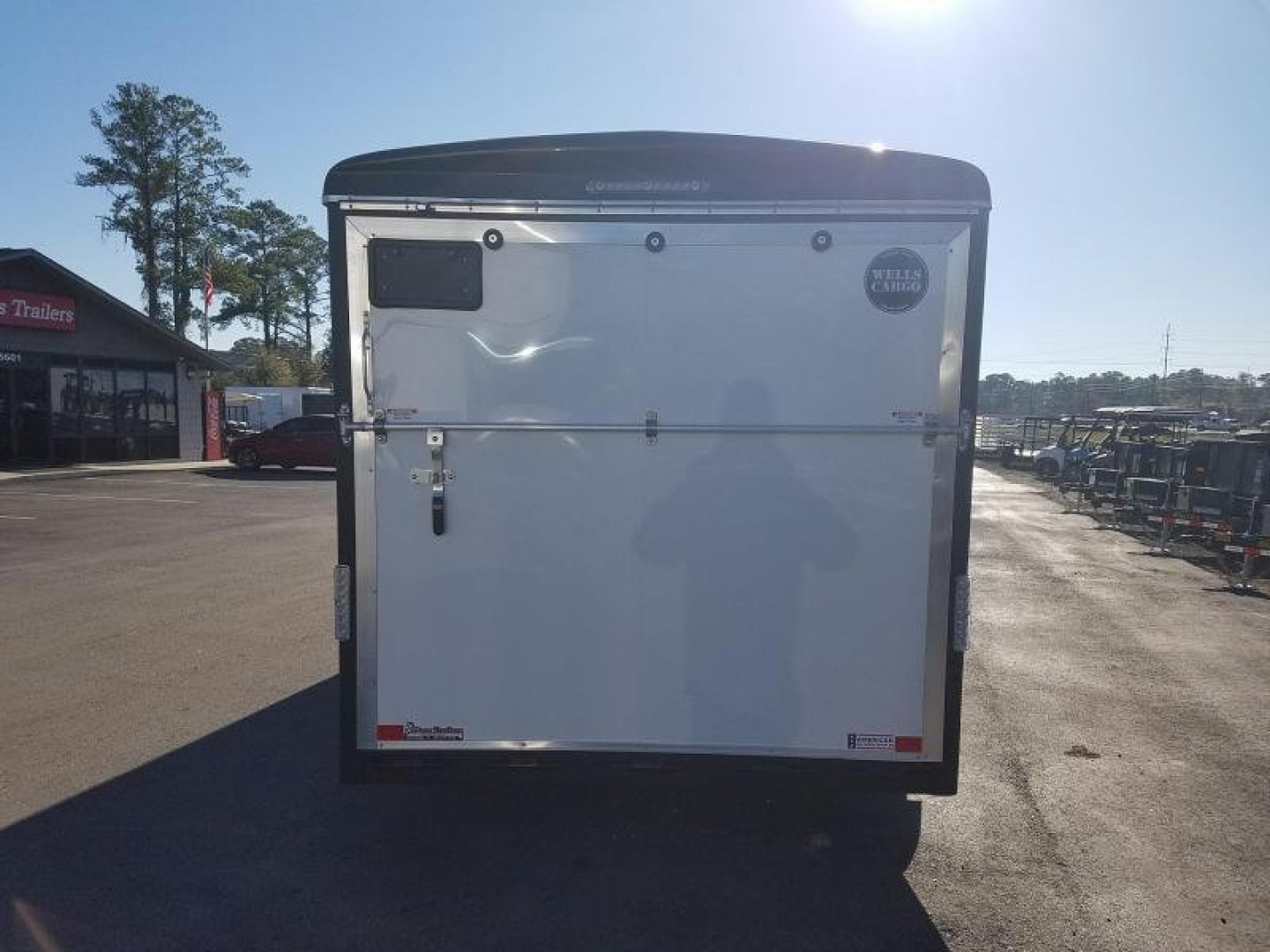 New WHD716T2 WELLS CARGO 7' X 16' HEAVY DUTY COMMERCIAL ENCLOSED CARGO TRAILER W/ REAR RAMP DOOR & SIDE DOOR