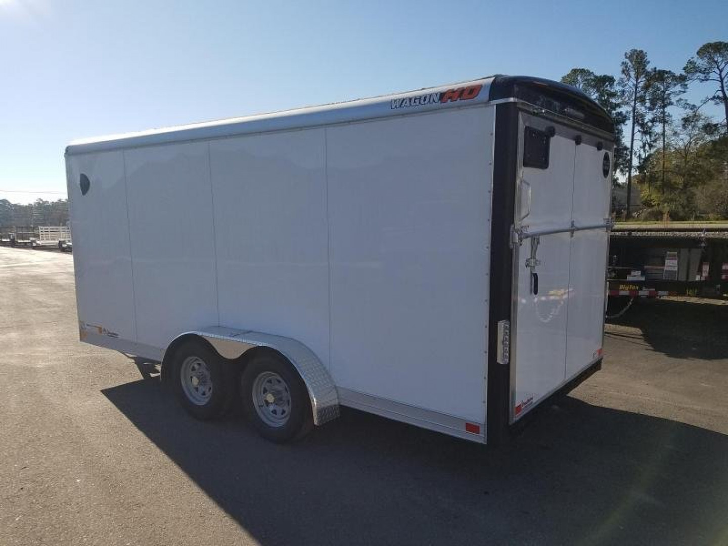 New WHD716T2 WELLS CARGO 7' X 16' HEAVY DUTY COMMERCIAL ENCLOSED CARGO TRAILER W/ REAR RAMP DOOR & SIDE DOOR