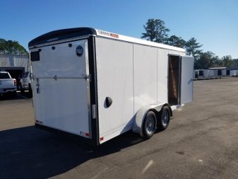 New WHD716T2 WELLS CARGO 7' X 16' HEAVY DUTY COMMERCIAL ENCLOSED CARGO TRAILER W/ REAR RAMP DOOR & SIDE DOOR