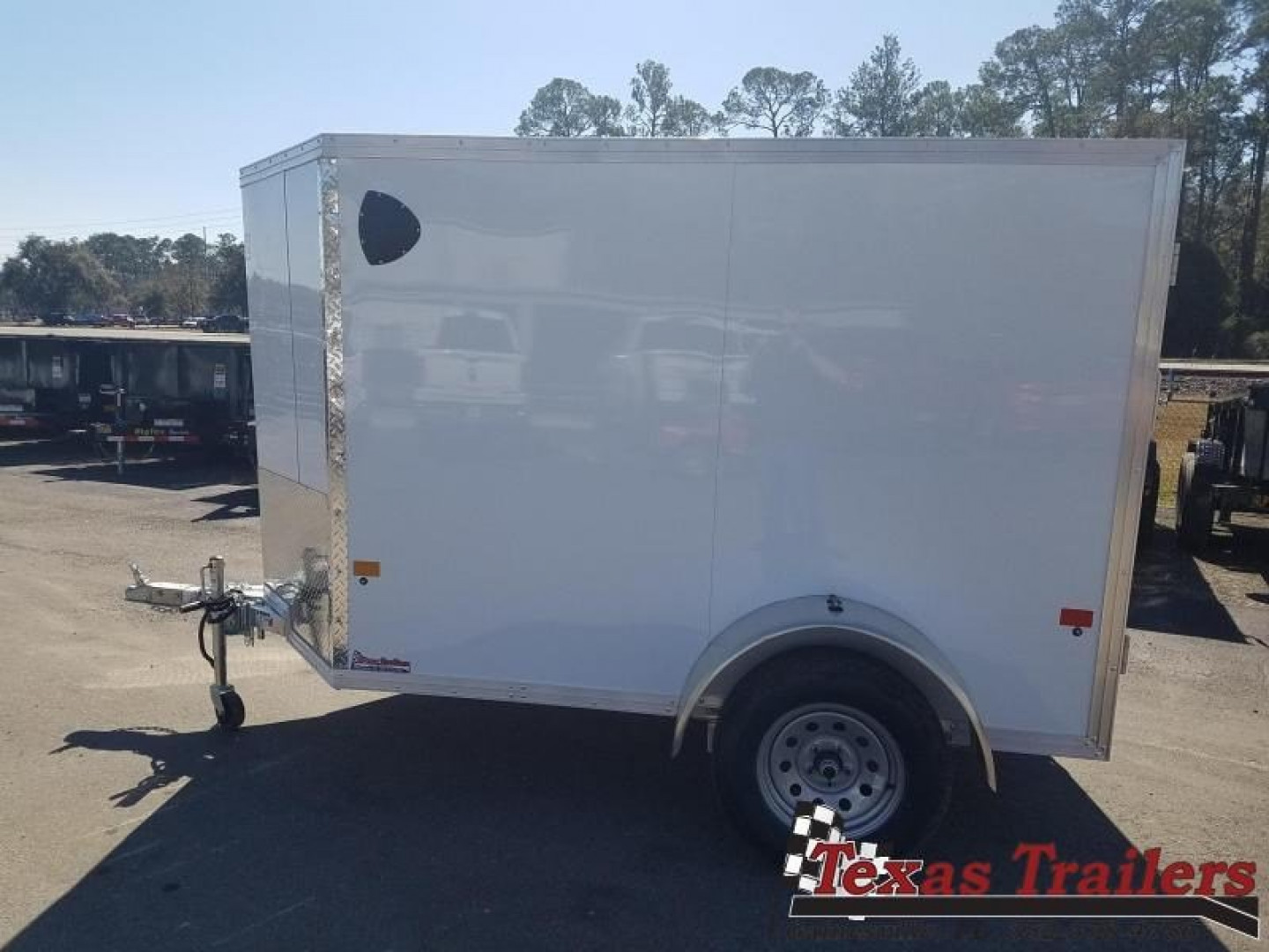 New EZEC5X8 SA-IF E-Z HAULER 5' X 8' ALL ALUMINUM FRAME ENCLOSED CARGO TRAILER W/ REAR RAMP DOOR