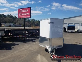New EZEC5X8 SA-IF E-Z HAULER 5' X 8' ALL ALUMINUM FRAME ENCLOSED CARGO TRAILER W/ REAR RAMP DOOR