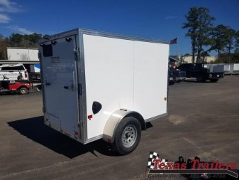 New EZEC5X8 SA-IF E-Z HAULER 5' X 8' ALL ALUMINUM FRAME ENCLOSED CARGO TRAILER W/ REAR RAMP DOOR