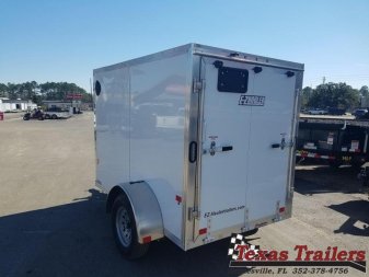 New EZEC5X8 SA-IF E-Z HAULER 5' X 8' ALL ALUMINUM FRAME ENCLOSED CARGO TRAILER W/ REAR RAMP DOOR
