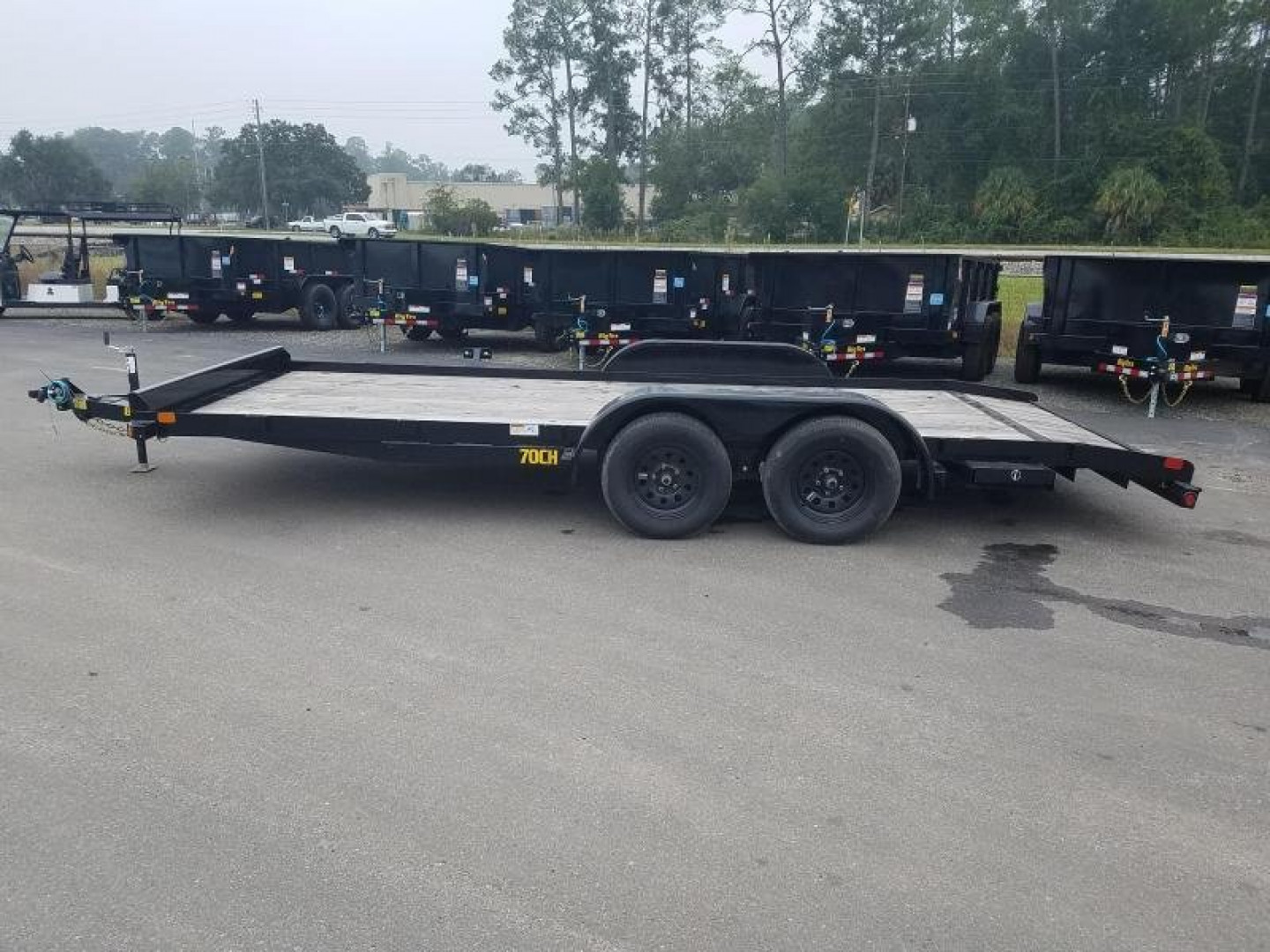 New 70CH-20BKDT BIG TEX 7' X 20' WOOD DECK CAR HAULER W/ DOVE TAIL