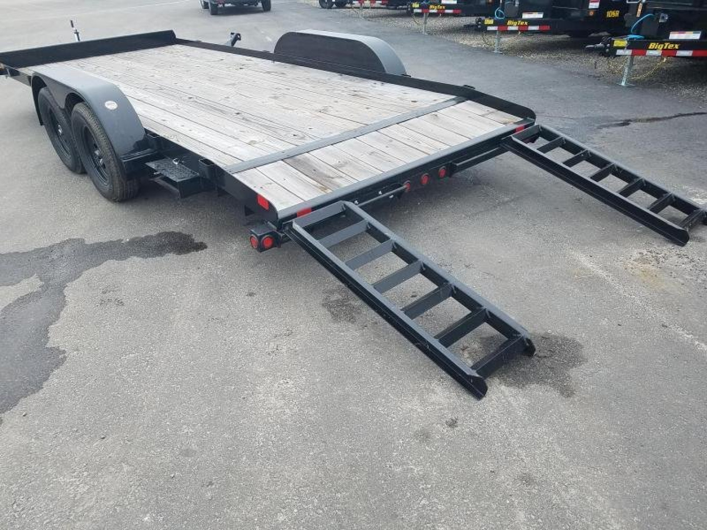 New 70CH-20BKDT BIG TEX 7' X 20' WOOD DECK CAR HAULER W/ DOVE TAIL