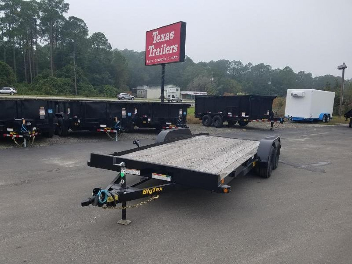 New 70CH-20BKDT BIG TEX 7' X 20' WOOD DECK CAR HAULER W/ DOVE TAIL