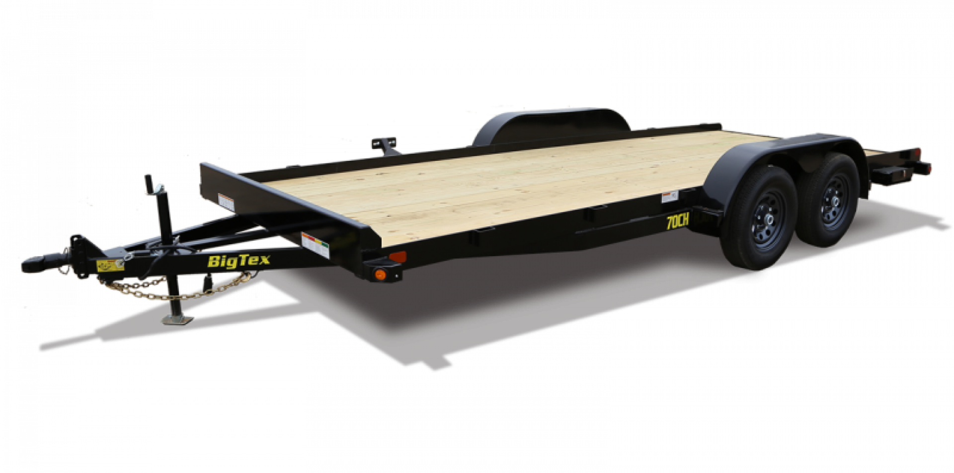 New 70CH-20BKDT BIG TEX 7' X 20' WOOD DECK CAR HAULER W/ DOVE TAIL