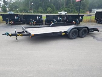 New 70CH-20BKDT BIG TEX 7' X 20' WOOD DECK CAR HAULER W/ DOVE TAIL