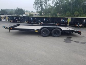 New 70CH-20BKDT BIG TEX 7' X 20' WOOD DECK CAR HAULER W/ DOVE TAIL