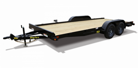 New 70CH-20BKDT BIG TEX 7' X 20' WOOD DECK CAR HAULER W/ DOVE TAIL