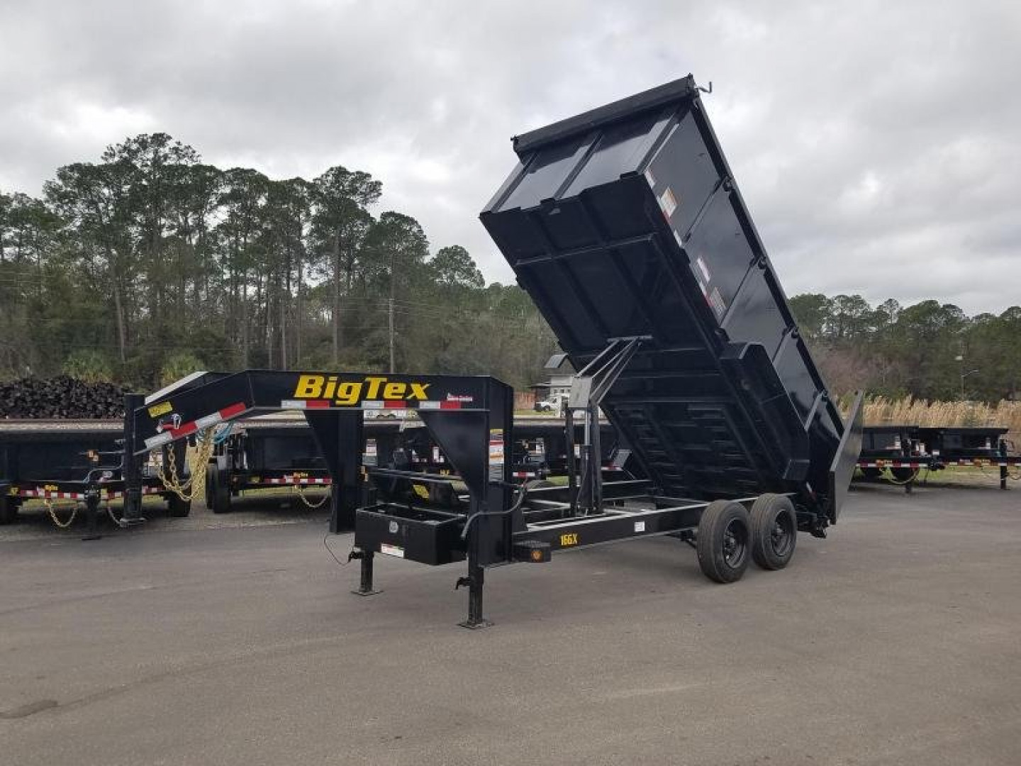 New 16GX-16BK-P4 BIG TEX 7' X 16' DUMP TRAILER W/ 4' SIDES