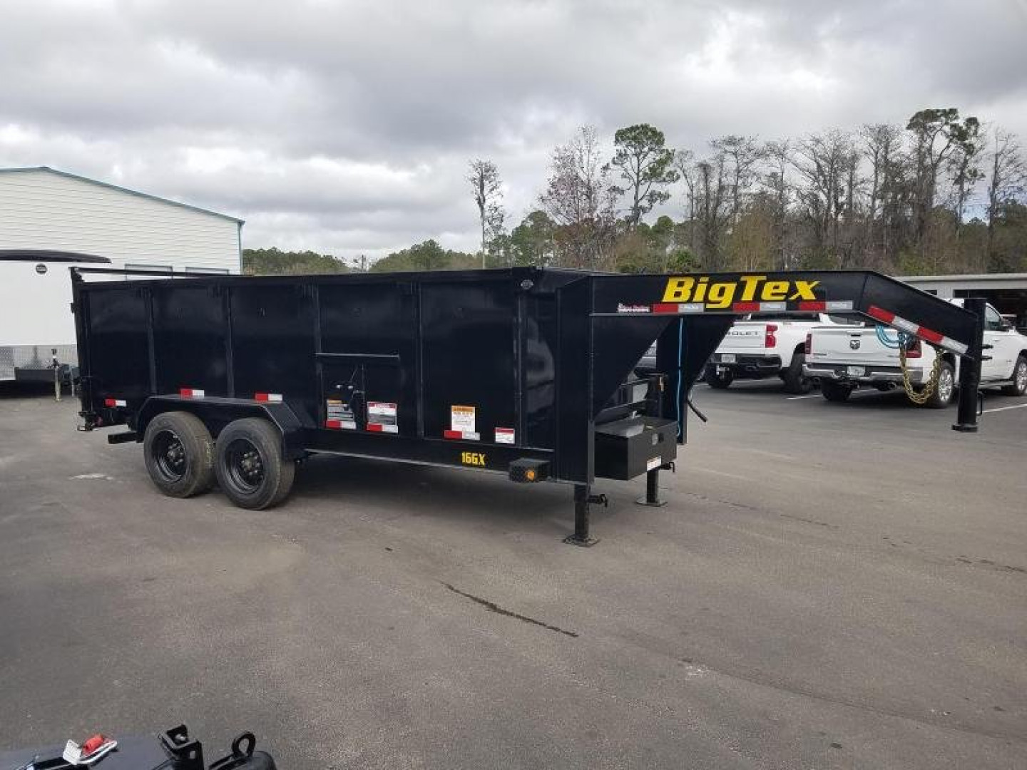 New 16GX-16BK-P4 BIG TEX 7' X 16' DUMP TRAILER W/ 4' SIDES