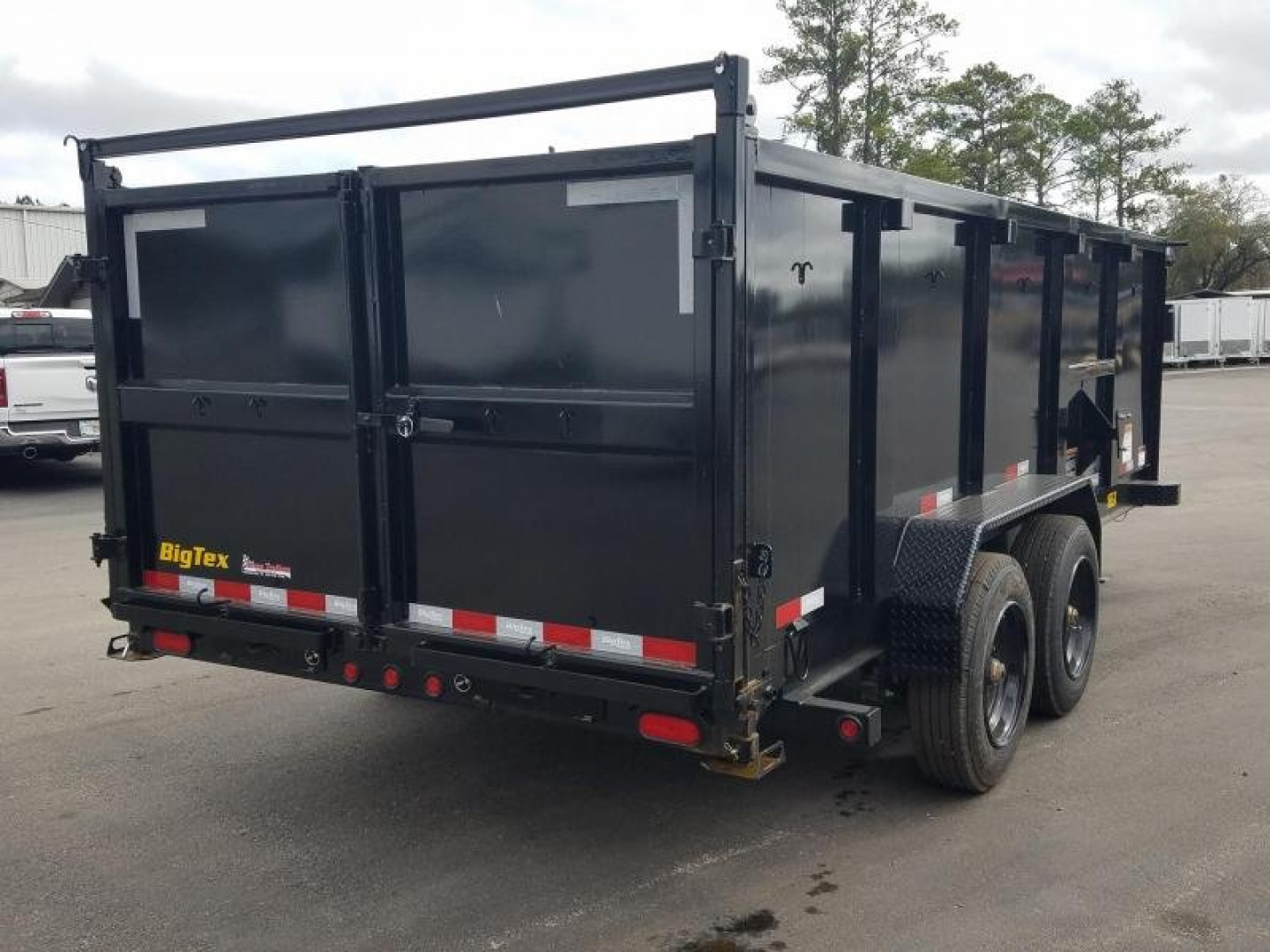New 16GX-16BK-P4 BIG TEX 7' X 16' DUMP TRAILER W/ 4' SIDES