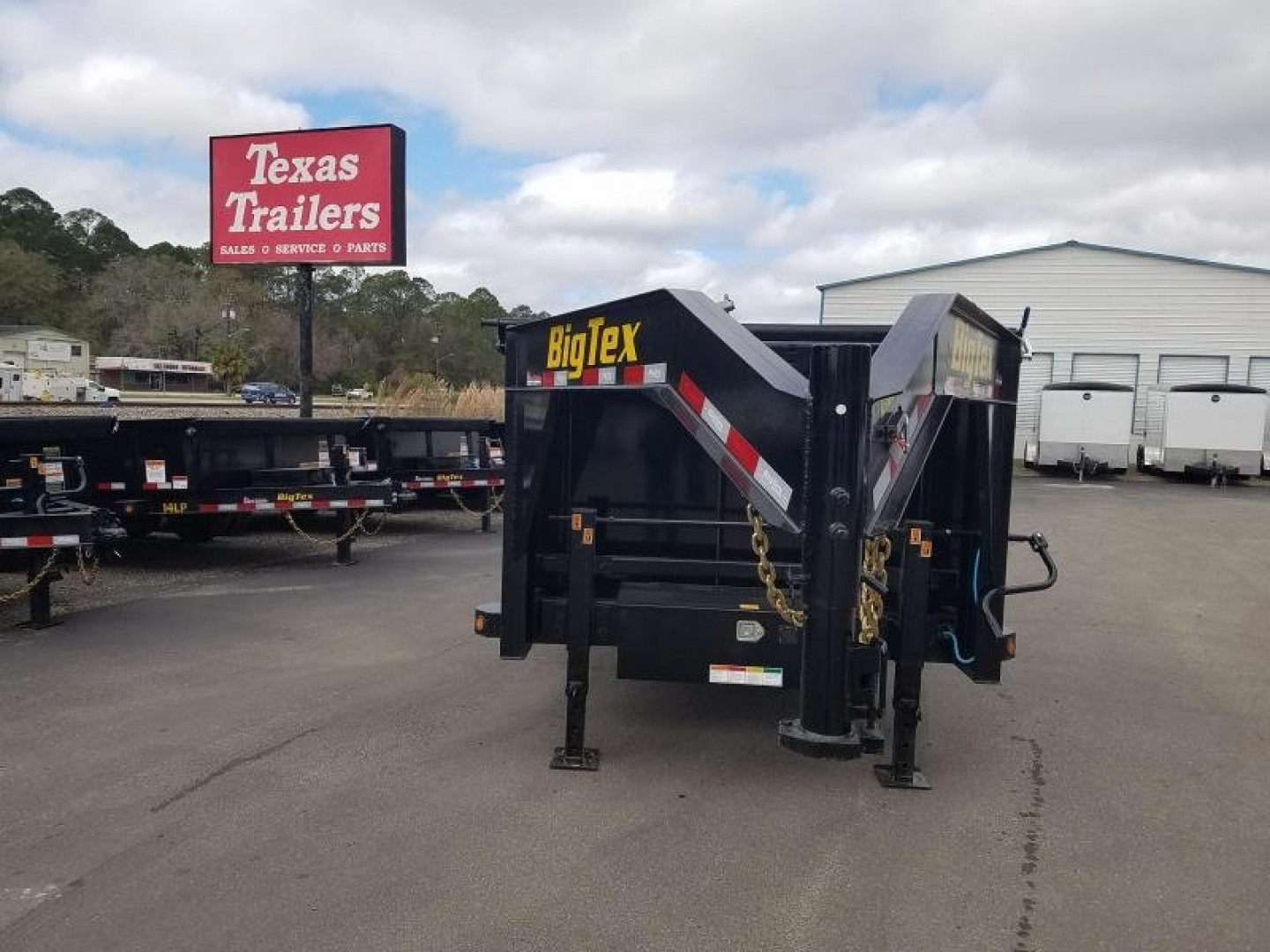 New 16GX-16BK-P4 BIG TEX 7' X 16' DUMP TRAILER W/ 4' SIDES
