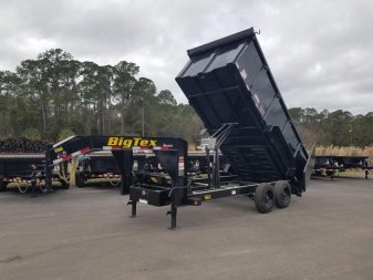 New 16GX-16BK-P4 BIG TEX 7' X 16' DUMP TRAILER W/ 4' SIDES