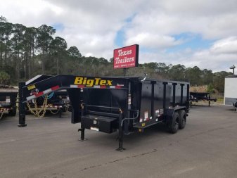 New 16GX-16BK-P4 BIG TEX 7' X 16' DUMP TRAILER W/ 4' SIDES