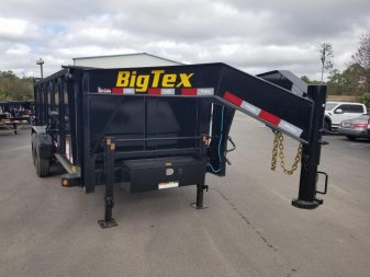 New 16GX-16BK-P4 BIG TEX 7' X 16' DUMP TRAILER W/ 4' SIDES