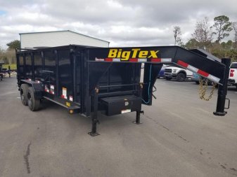 New 16GX-16BK-P4 BIG TEX 7' X 16' DUMP TRAILER W/ 4' SIDES