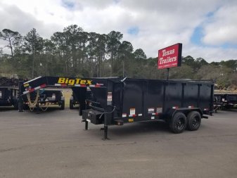 New 16GX-16BK-P4 BIG TEX 7' X 16' DUMP TRAILER W/ 4' SIDES
