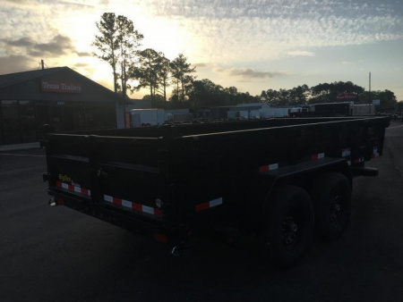 New 16LP-14BK6SIRPD BIG TEX 7' X 14' DUMP TRAILER W/ TARP & COMBO REAR GATE W/ 6' SLIDE IN RAMPS