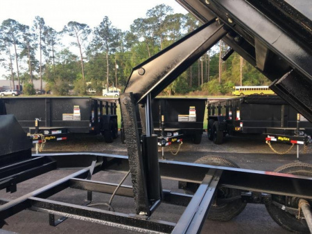 New 16LP-14BK6SIRPD BIG TEX 7' X 14' DUMP TRAILER W/ TARP & COMBO REAR GATE W/ 6' SLIDE IN RAMPS