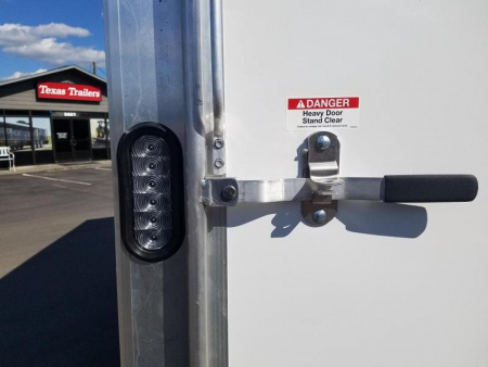 New EZEC7X16- IF E-Z HAULER 7' X 16' ALL ALUMINUM FRAME ENCLOSED CARGO TRAILER W/ REAR RAMP DOOR & SIDE DOOR