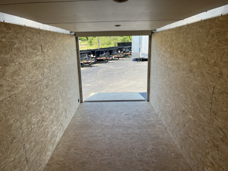 New EZEC7X16- IF E-Z HAULER 7' X 16' ALL ALUMINUM FRAME ENCLOSED CARGO TRAILER W/ REAR RAMP DOOR & SIDE DOOR