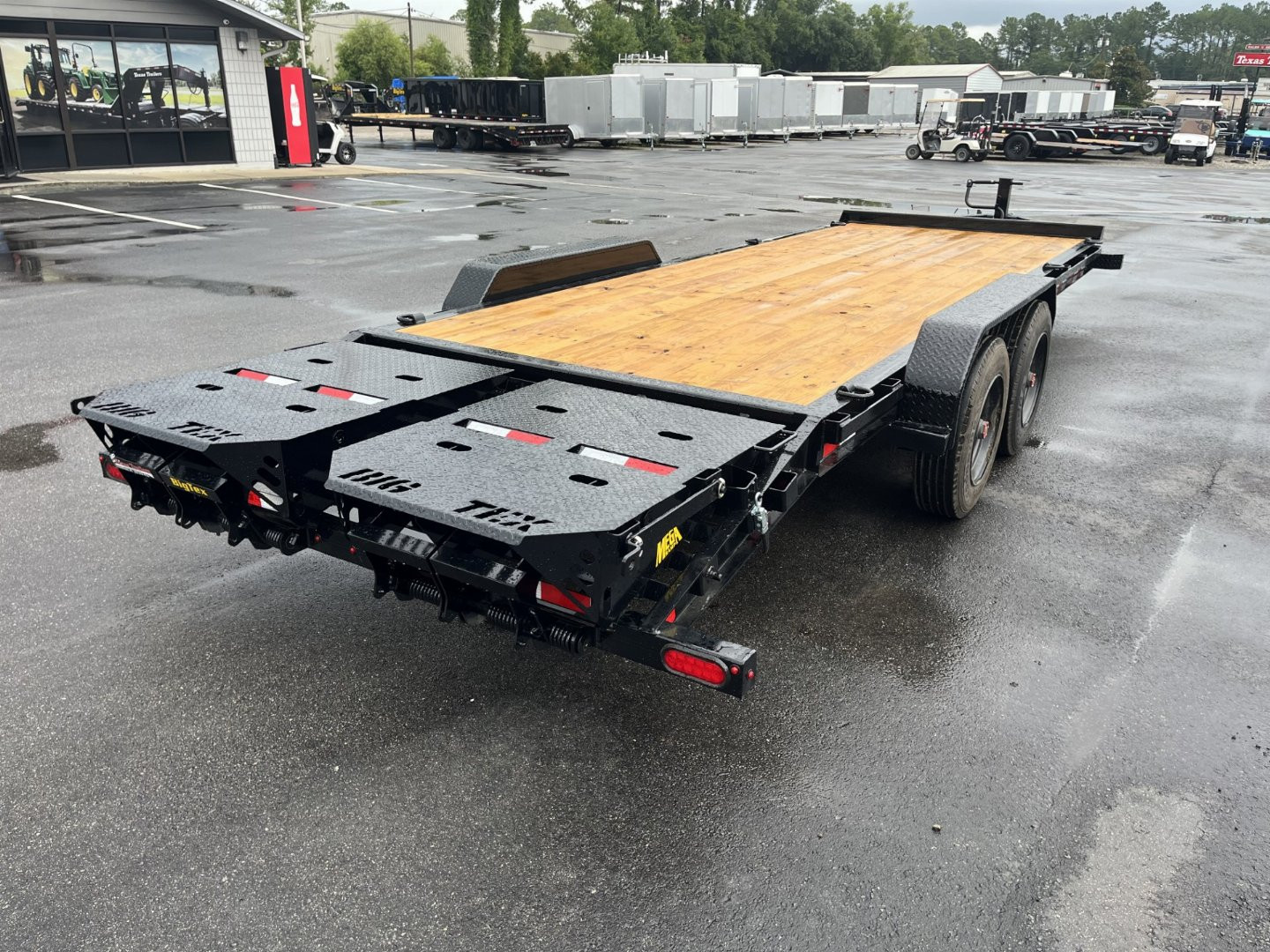 New 16EH-22D3A-MRBK BIG TEX 7' X 22' EQUIPMENT TRAILER WITH MEGA RAMPS