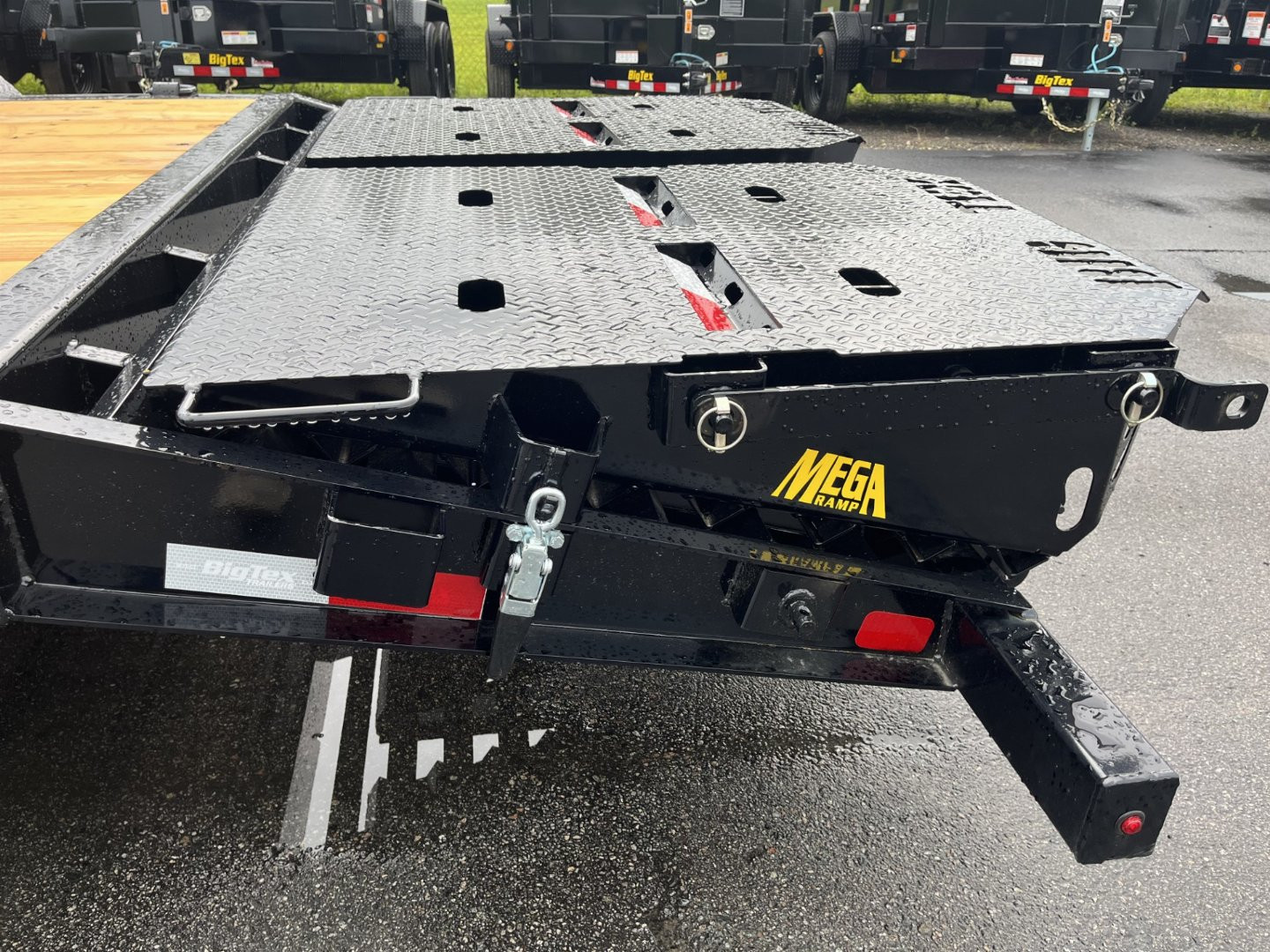 New 16EH-22D3A-MRBK BIG TEX 7' X 22' EQUIPMENT TRAILER WITH MEGA RAMPS