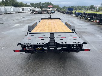New 16EH-22D3A-MRBK BIG TEX 7' X 22' EQUIPMENT TRAILER WITH MEGA RAMPS