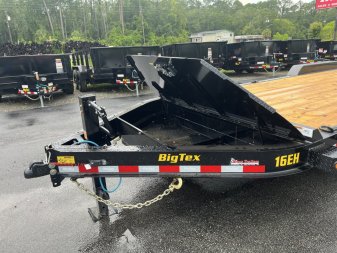 New 16EH-22D3A-MRBK BIG TEX 7' X 22' EQUIPMENT TRAILER WITH MEGA RAMPS