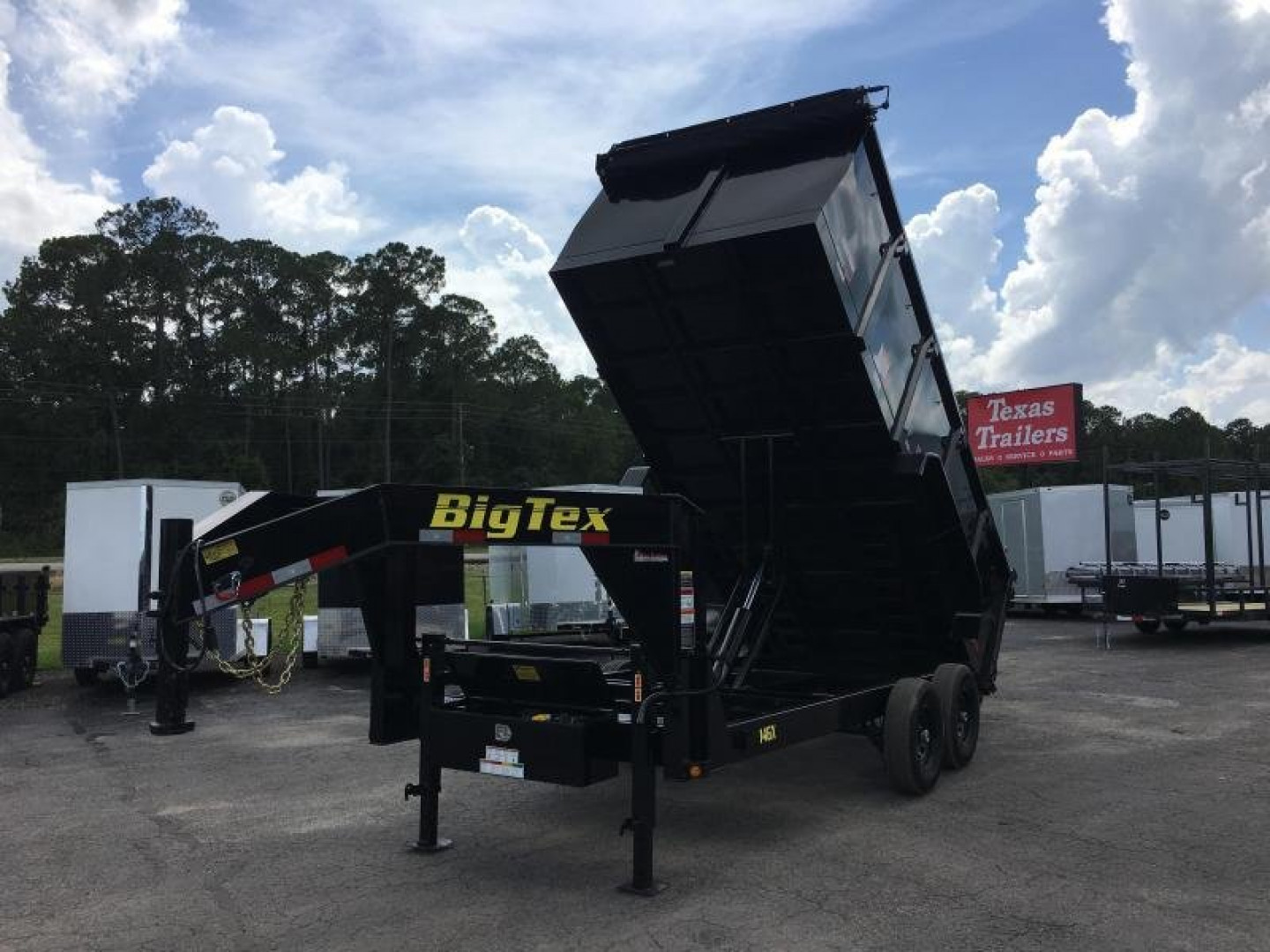 New 14GX-14BK-P4 BIG TEX 7' X 14' DUMP TRAILER W/ 4' SIDES