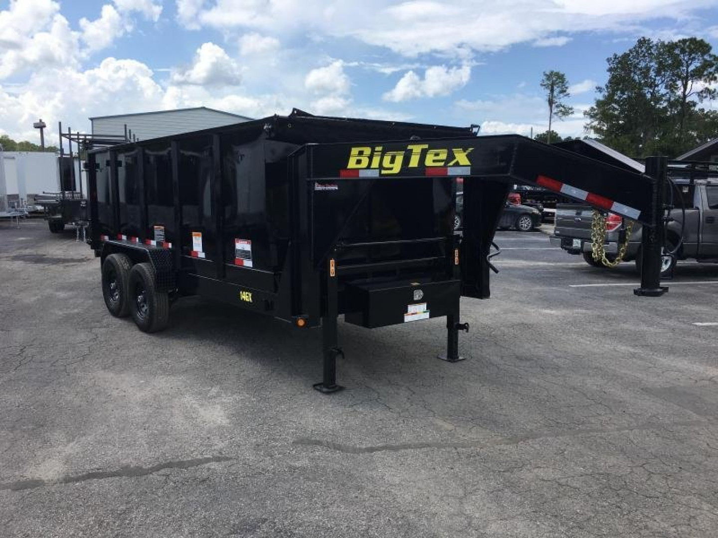 New 14GX-14BK-P4 BIG TEX 7' X 14' DUMP TRAILER W/ 4' SIDES