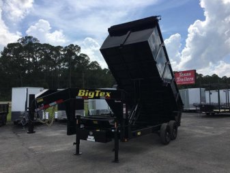New 14GX-14BK-P4 BIG TEX 7' X 14' DUMP TRAILER W/ 4' SIDES