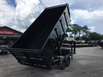 New 14GX-14BK-P4 BIG TEX 7' X 14' DUMP TRAILER W/ 4' SIDES