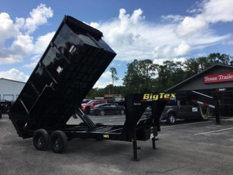 New 14GX-14BK-P4 BIG TEX 7' X 14' DUMP TRAILER W/ 4' SIDES