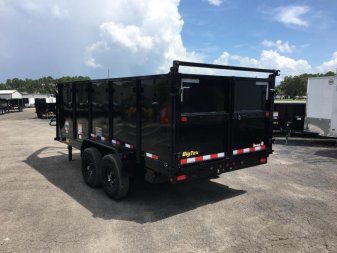 New 14GX-14BK-P4 BIG TEX 7' X 14' DUMP TRAILER W/ 4' SIDES