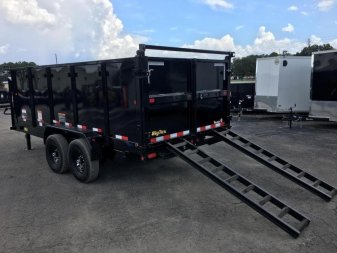 New 14GX-14BK-P4 BIG TEX 7' X 14' DUMP TRAILER W/ 4' SIDES