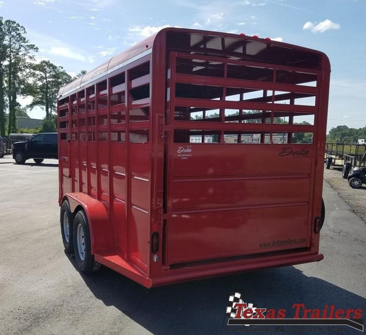 New 500-16COMBO DELTA 6'8" X 16' X 7' TALL 3 HORSE COMBO / LIVESTOCK TRAILER