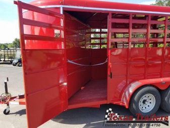 New 500-16COMBO DELTA 6'8" X 16' X 7' TALL 3 HORSE COMBO / LIVESTOCK TRAILER