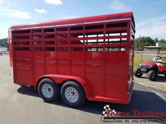 New 500-16COMBO DELTA 6'8" X 16' X 7' TALL 3 HORSE COMBO / LIVESTOCK TRAILER
