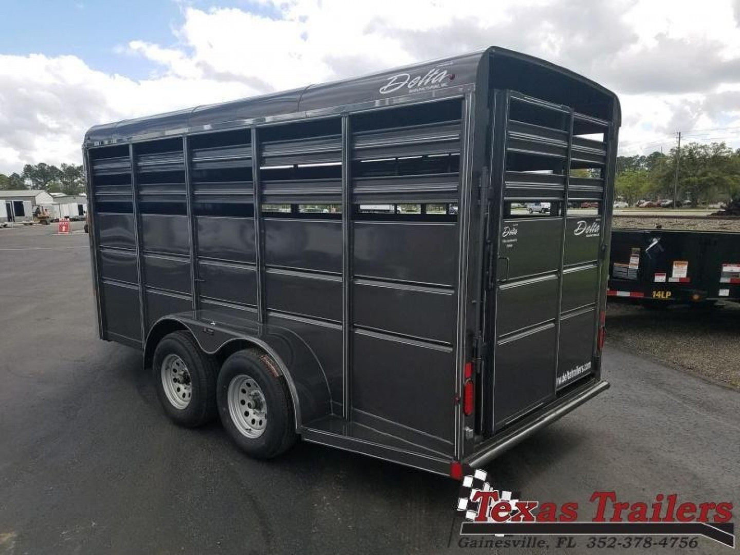 New 500ES-16 DELTA 6' X 16' X 6'6" TALL ECONOMY LIVESTOCK TRAILER