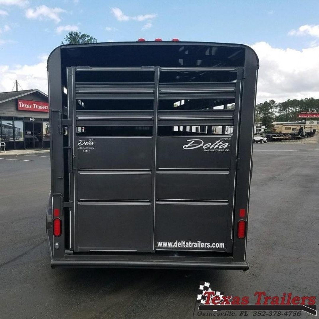 New 500ES-16 DELTA 6' X 16' X 6'6" TALL ECONOMY LIVESTOCK TRAILER
