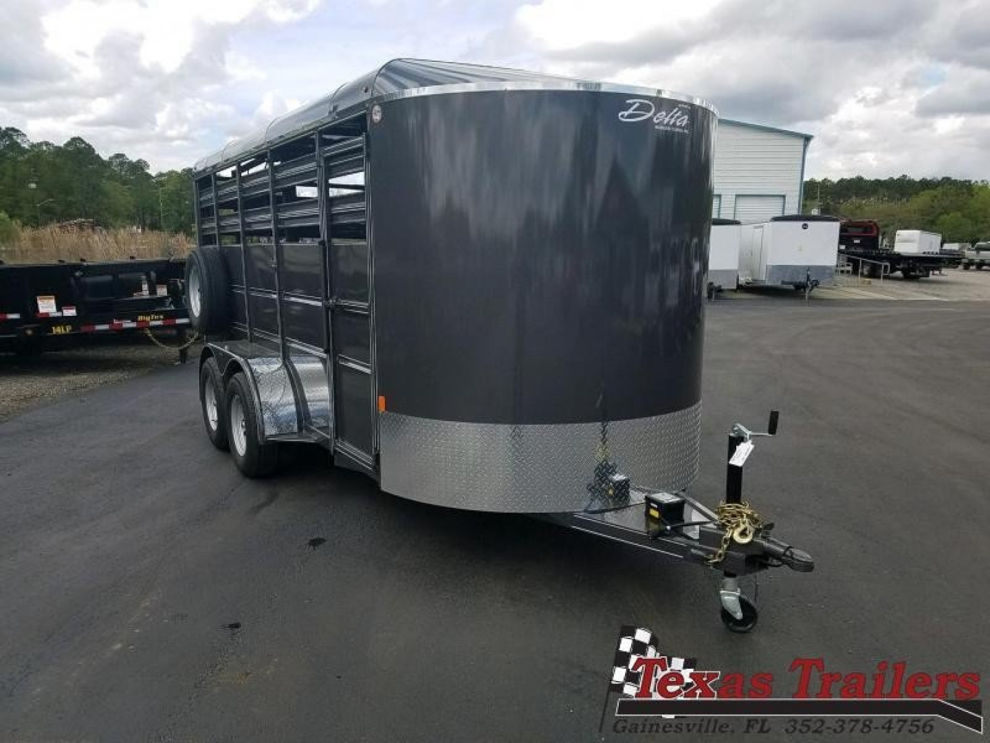 New 500ES-16 DELTA 6' X 16' X 6'6" TALL ECONOMY LIVESTOCK TRAILER