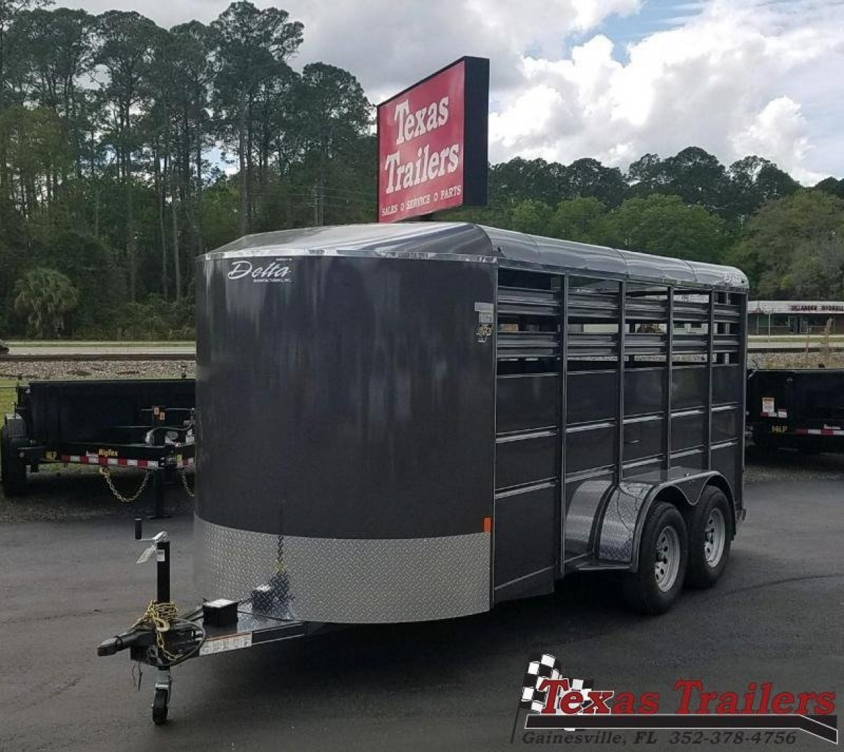 New 500ES-16 DELTA 6' X 16' X 6'6" TALL ECONOMY LIVESTOCK TRAILER