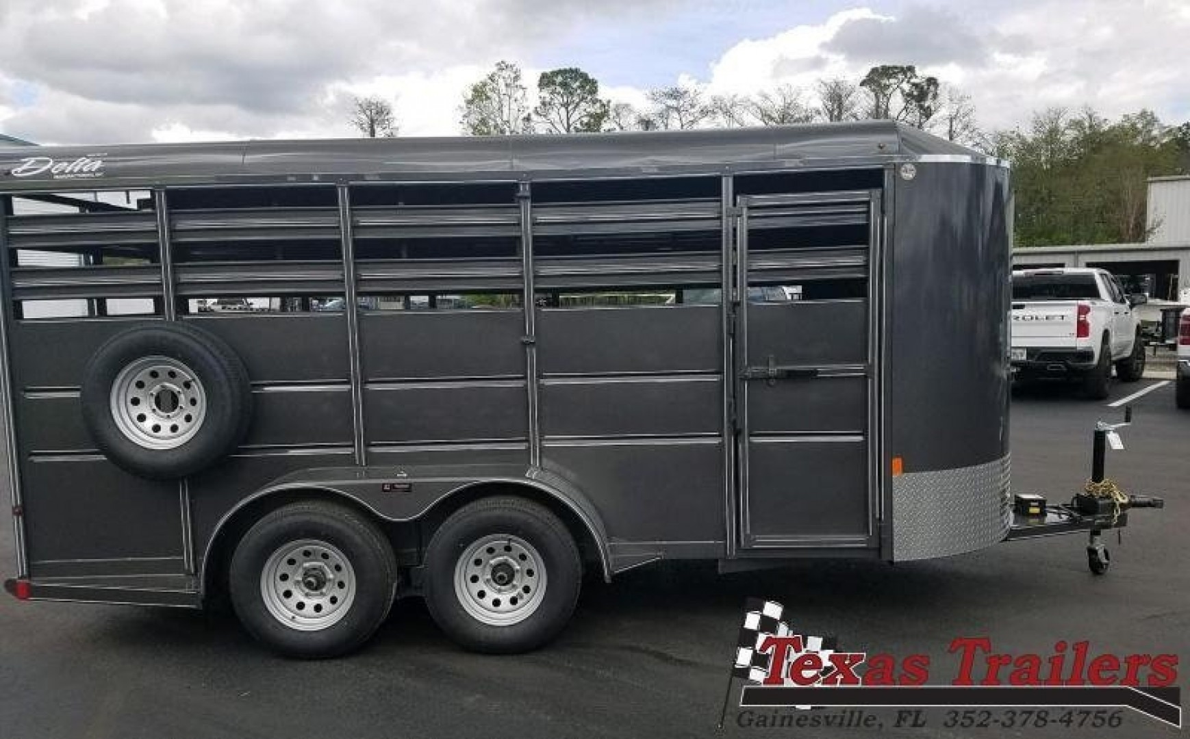 New 500ES-16 DELTA 6' X 16' X 6'6" TALL ECONOMY LIVESTOCK TRAILER