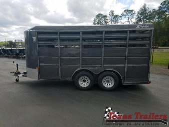 New 500ES-16 DELTA 6' X 16' X 6'6" TALL ECONOMY LIVESTOCK TRAILER