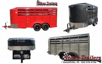 New 500ES-16 DELTA 6' X 16' X 6'6" TALL ECONOMY LIVESTOCK TRAILER